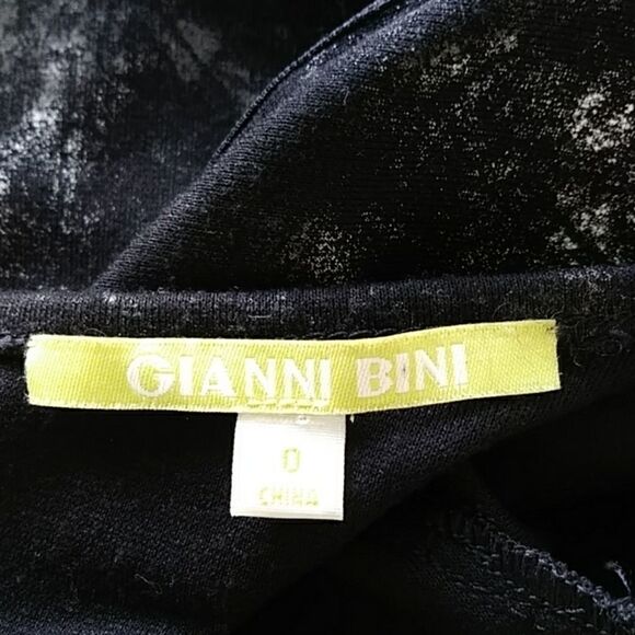 GIANNI BINI DRESS ZIPPER ACCENT ABSTRACT PRINT MINI FORM FITTING NWOT~S… - Picture 8 of 8